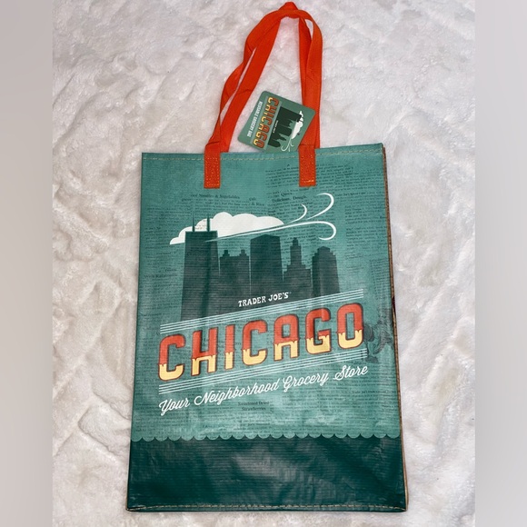 NEW! NWT New Trader Joe’s Eco Reusable Shopping Bags-set of 4 - Picture 4 of 16